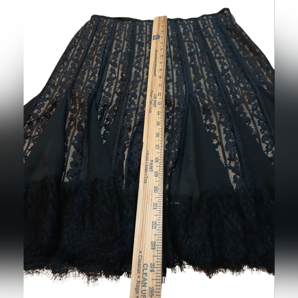 😘 Loft Women's Size 8P Elegant Black Lace Women's Skirt - Picture 5 of 7